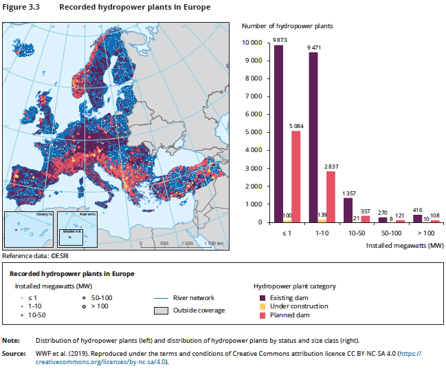 MAPS ILLUSTATIONS FROM EEA Reports on Water issues: Report 9/2021 �Drivers of and pressures arising from selected key water management challenges�