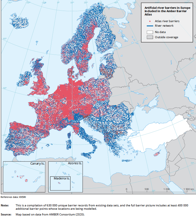 CARTES ILLUSTRATIONS DES RAPPORTS DE L'AEE sur les questions relatives � l'eau : Rapport 9/2021 <em>Drivers of and pressures arising from selected key water management challenges</em>