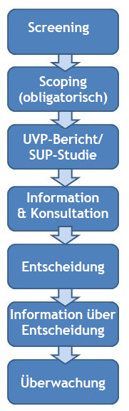 Schritte des SUP-Verfahrens